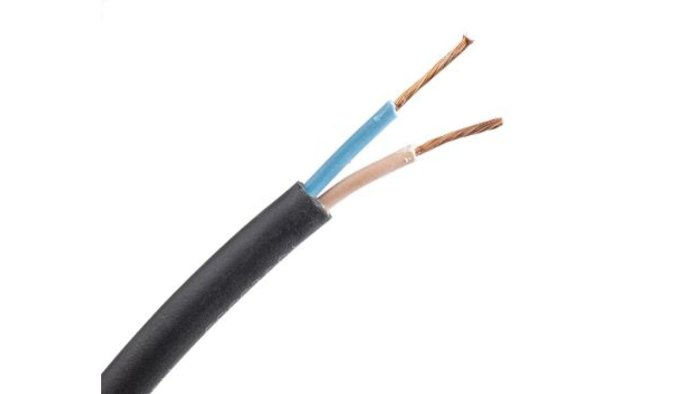 Sieciowy kabel zasilający 2 Core CPE Sheath Czarny 9.3mm od , 450 V, 750 V