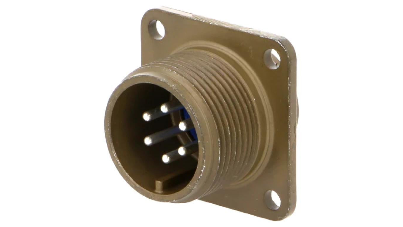 Złącze okrągłe -PIN 6 rozmiar 14S 97 stop aluminium 97-3102A-14S-6P
