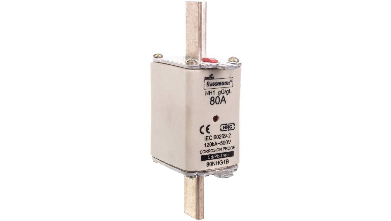 Wkładka NH1 80A 500V gL/gG podwójny wskaźnik 80NHG1B