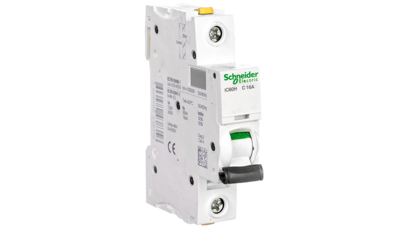 Wyłącznik nadprądowy 1P C 16A 10kA AC iC60H-C16 Acti9 A9F07116