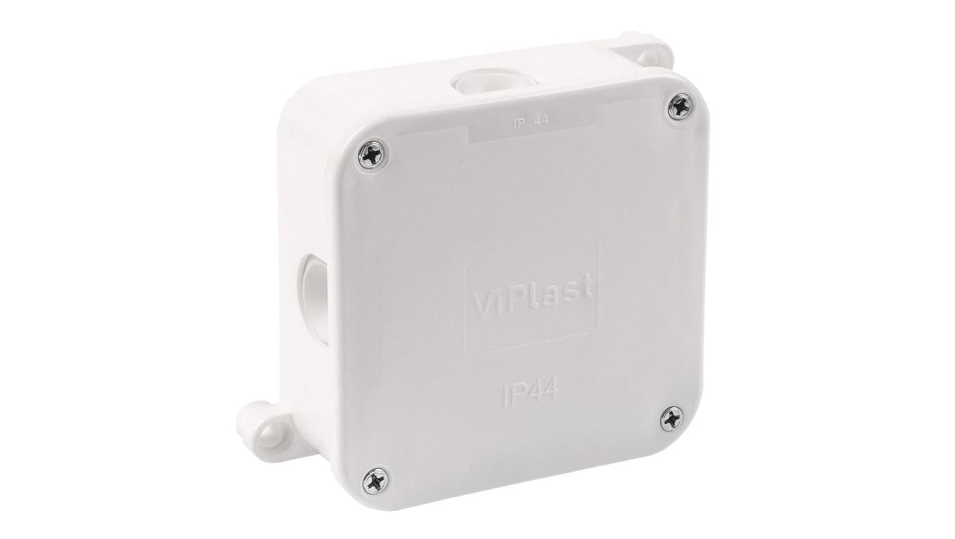 VIPLAST Puszka Natynkowa Hermetyczna Elektryczna 88x88x40 mm Biała 1szt