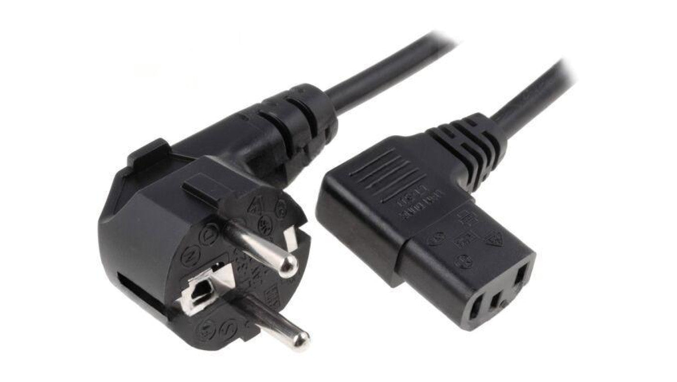 Kabel: 3x0,75mm2, 1,8m, 10A, 250V LT322+511 H05VV-F 3X0.75 1.8M BLK