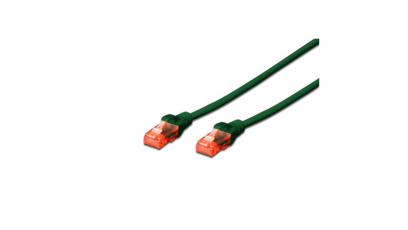 Kabel krosowy (Patch Cord) U/UTP kat.6 zielony 1m DK-1612-010/G