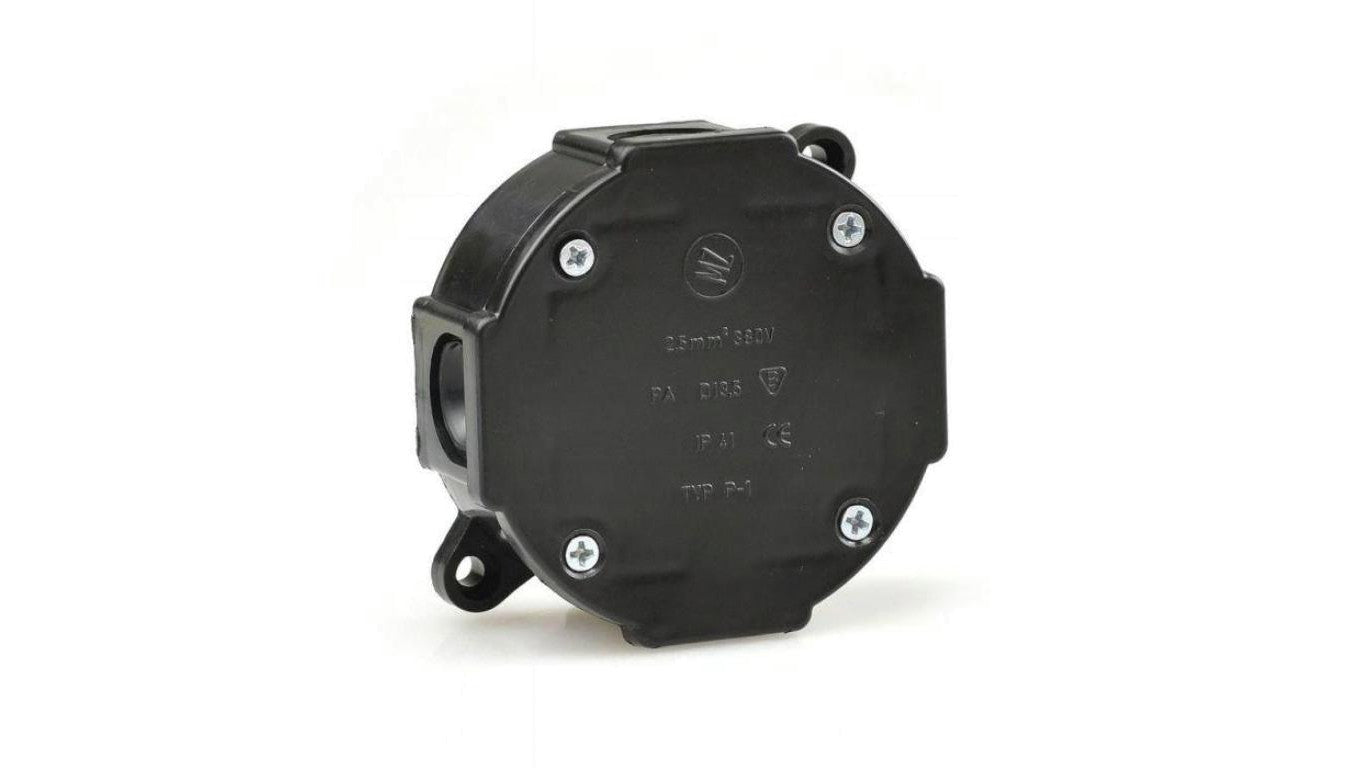 Puszka n/t hermetyczna pusta 79x79x37mm IP44 czarn