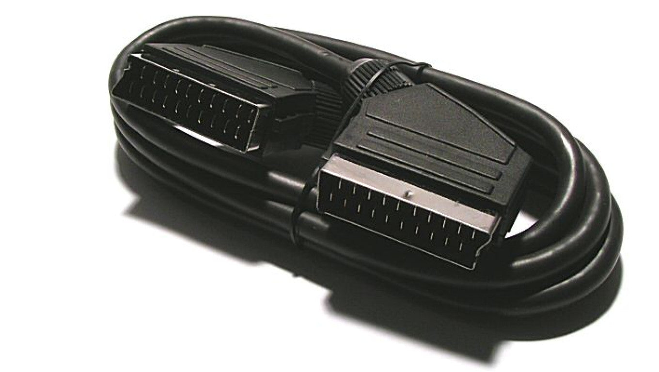Kabel Audio-Video EURO SCART (wtyk 21-pin / wtyk 21-pin) czarny 1,2-1,5m