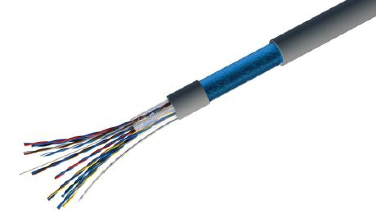 Kabel telefoniczny SYTAI, 100m, 3-parowy, ekranowany, Szary 300 V AC, RS PRO, Odporność na ogień 6
