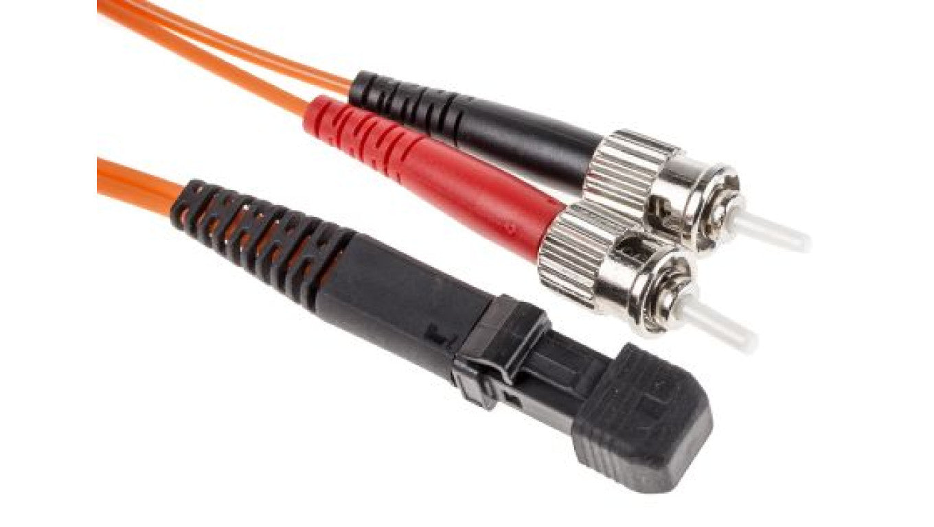 Kabel światłowodowy, średnica: 50/125μm, OM2 Wielomodowy, Pomarańczowy, MTRJ / ST