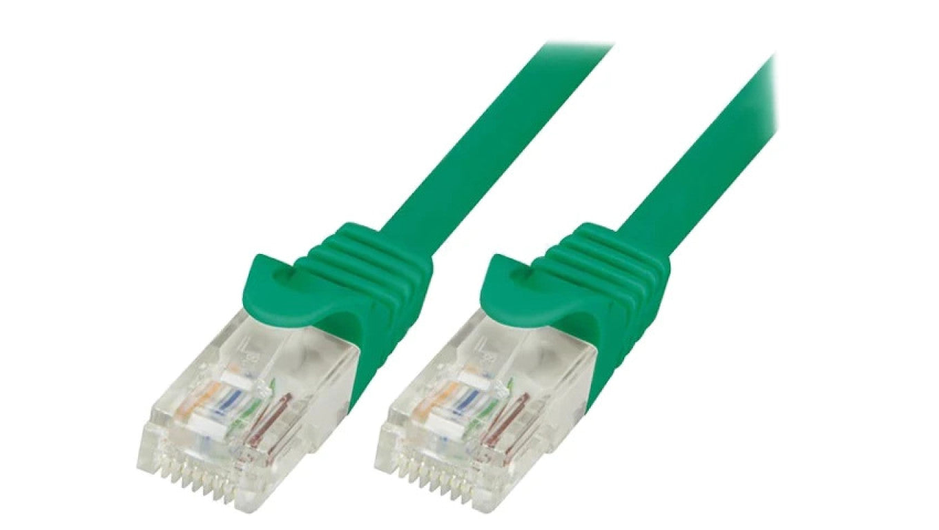 Patch cord U/UTP 6 linka CCA PVC zielony 10m 24AWG CP2095U