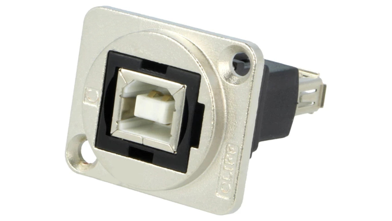 Łącznik USB A - USB B 2.0 FT metal 19x24mm CP30207NM
