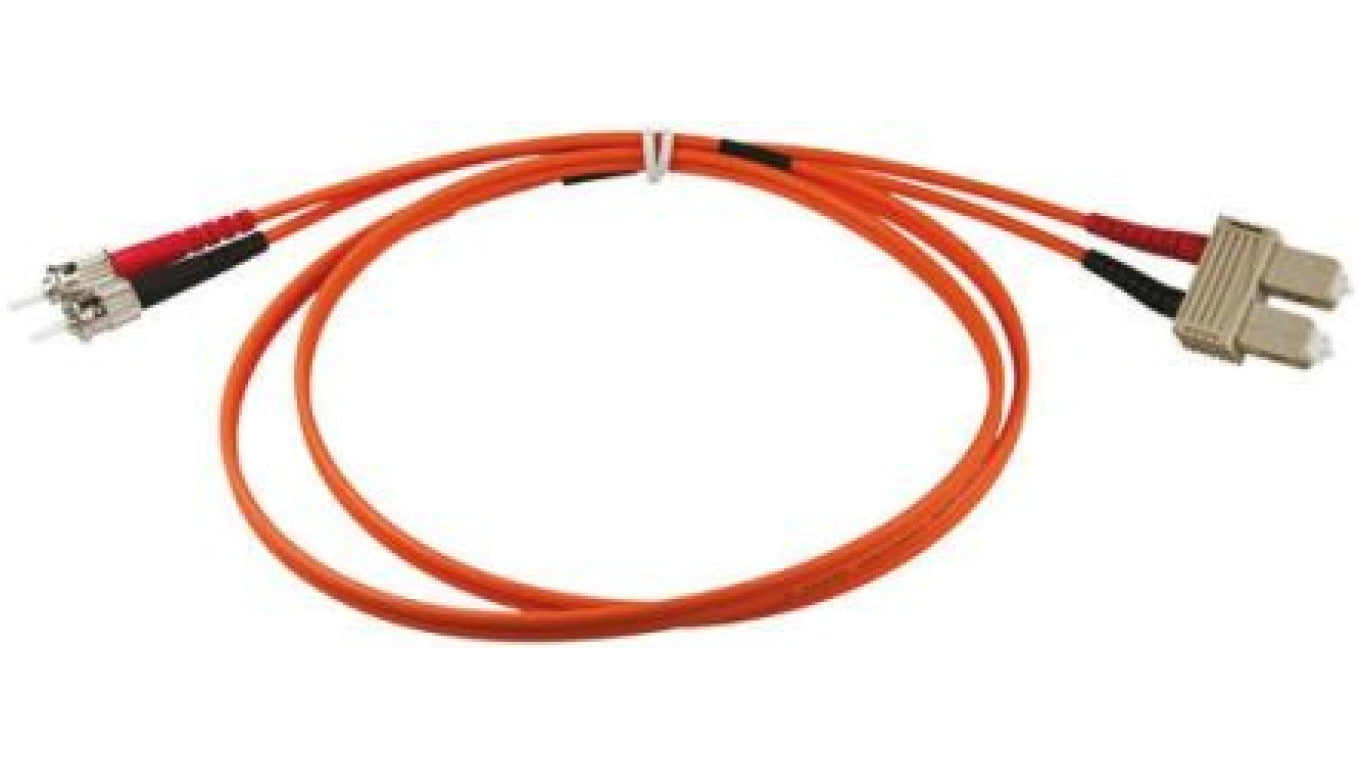 Kabel światłowodowy, średnica: 62.5/125μm, OM1 Wielomodowy, Pomarańczowy, ST/SC