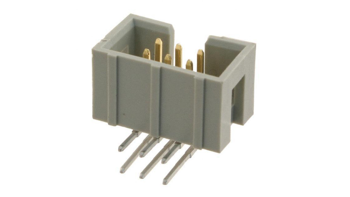 Gniazdo IDC męskie PIN: 6 kątowe 90 THT 1,27mm Układ: 2x3 09185067323