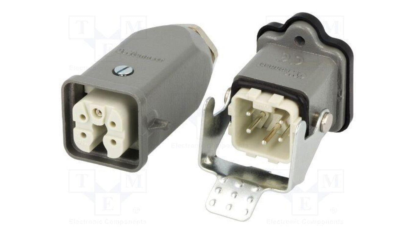 Złącze HDC męskie + żeńskie GWconnect PIN 5 10A 400V 4+PE 93603-0032
