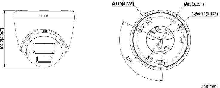 Kamera IP Hikvision DS-2CD1363G2-LIUF/SL 4mm PL