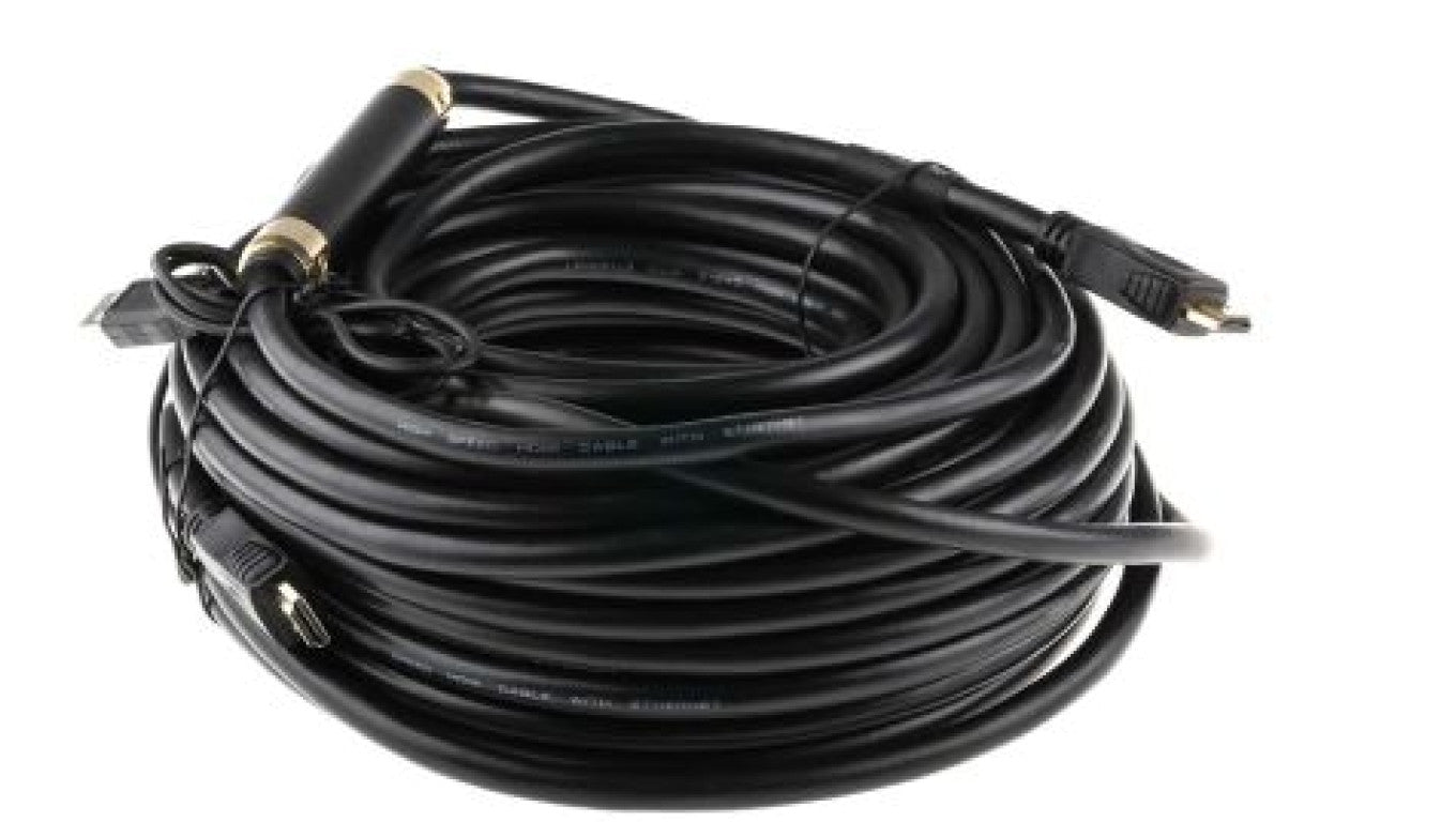 Zespół cyfrowych kabli wideo i monitorowych 25m Wtyk HDMI to Wtyk HDMI Czarny