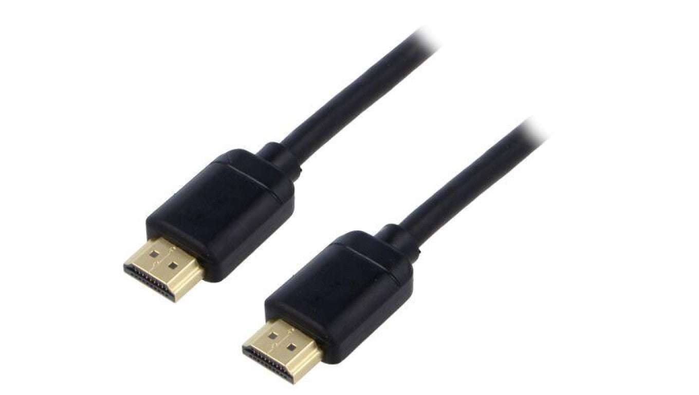 Kabel HDMI wtyk z obu stron PVC HDCP 2.2, HDMI 2.0 1m czarny CAKGQ-A01