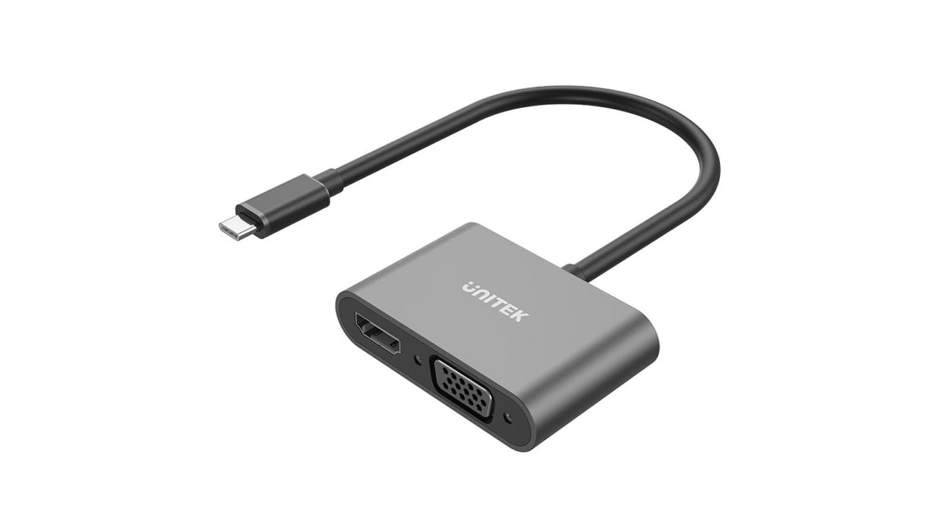 Unitek Adapter USB-C na HDMI 4K i VGA FullHD