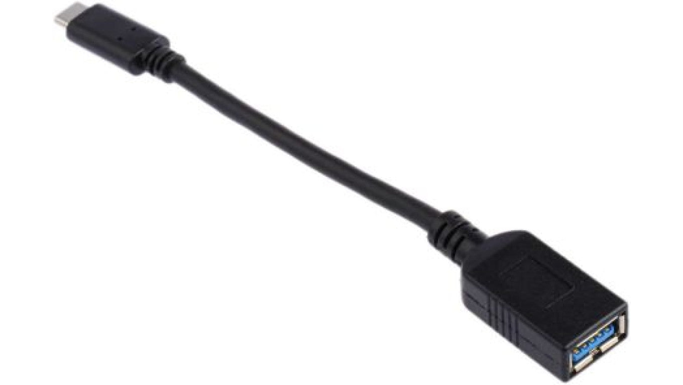 Przejściówka USB, dł. 150mm, kolor: Czarny