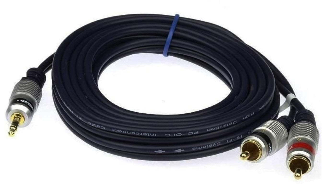 Kabel wt.Jack 3,5-wt.2RCA digital JKD10 5m