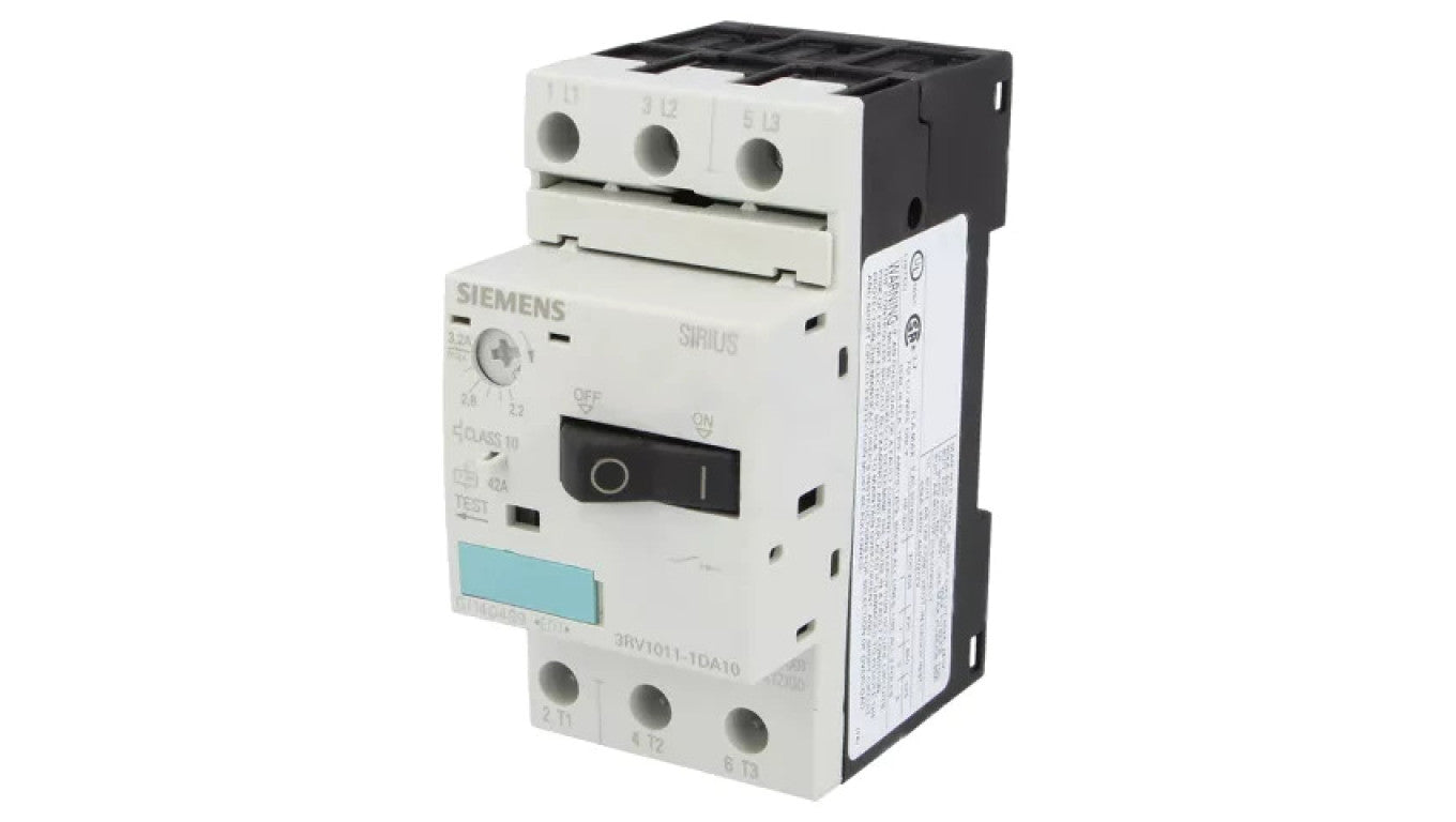 3RV1011-1DA10 Wyłącznik silnikowy 1,1kW 220÷690VAC na szynę DIN