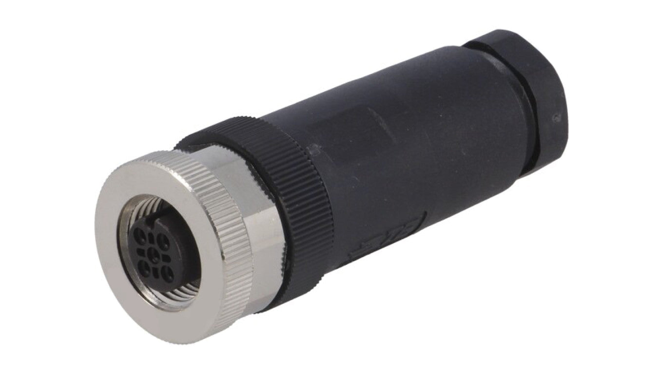 Złącze okrągłe M12 żeńskie proste nieekranowane 4-PIN 250V PG9 T4110002041-000