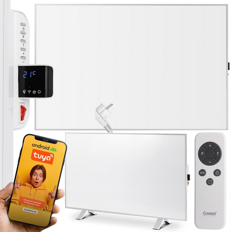 Panel grzewczy IR CRONOS Synthelith PRO CRP-600TWP Grey