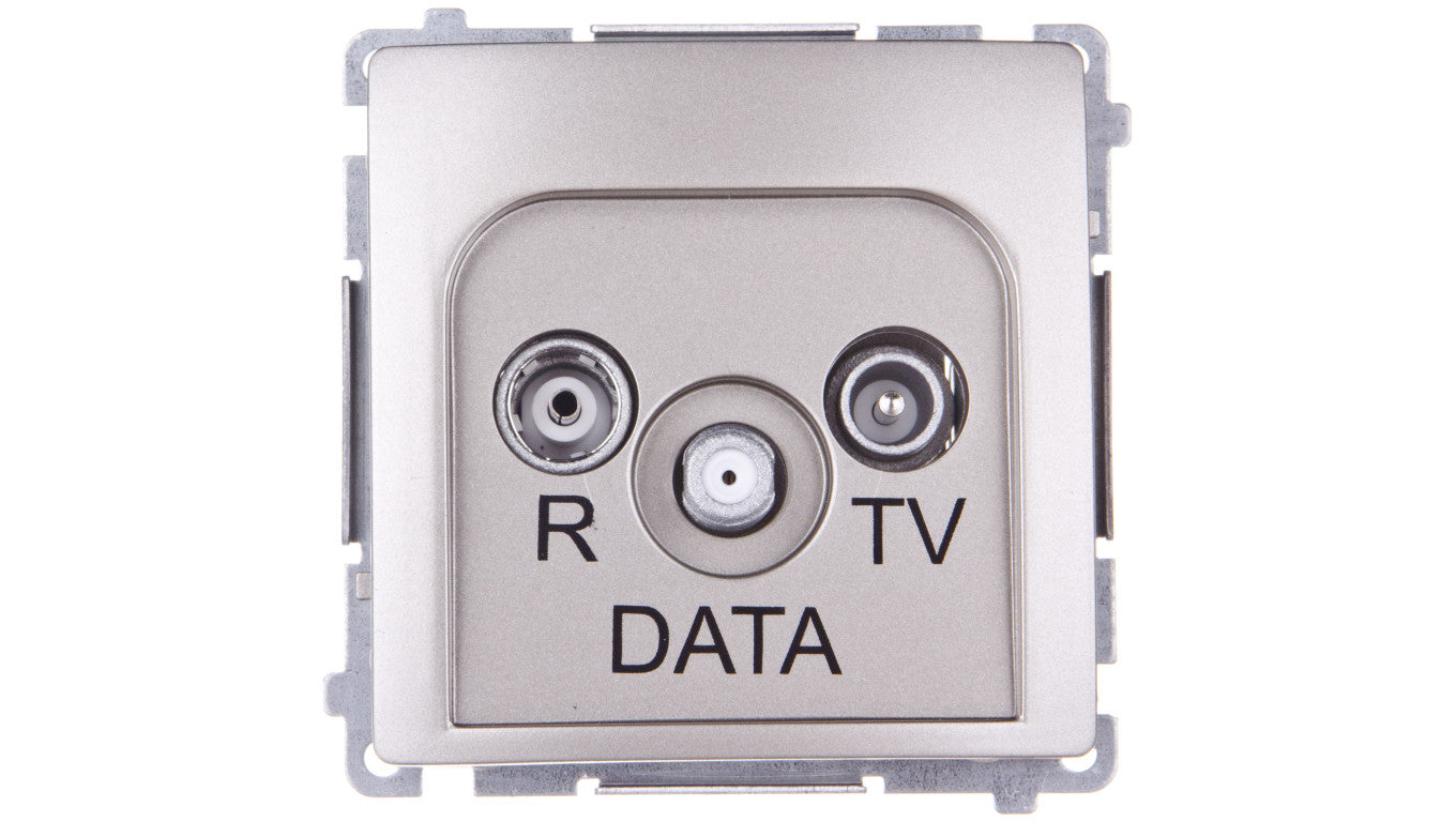 Simon Basic Gniazdo antenowe RTV/DATA satynowe BMAD.01/29