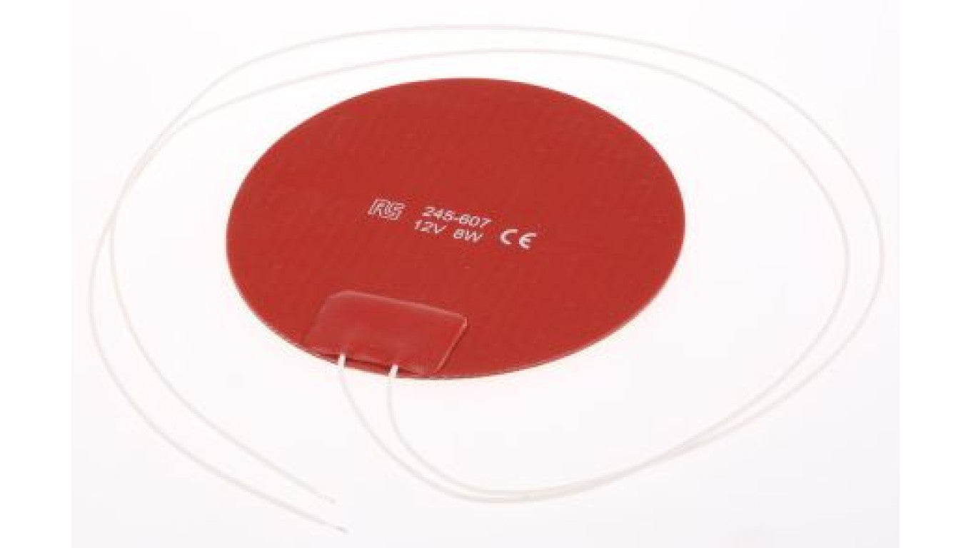Silicone Heater Mat 8 W 12 V DC