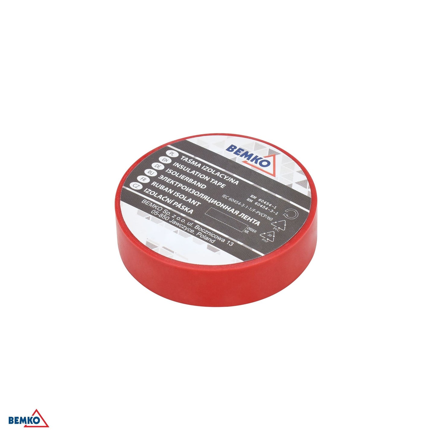 Taśma izolacyjna 15x10m czerwona/red