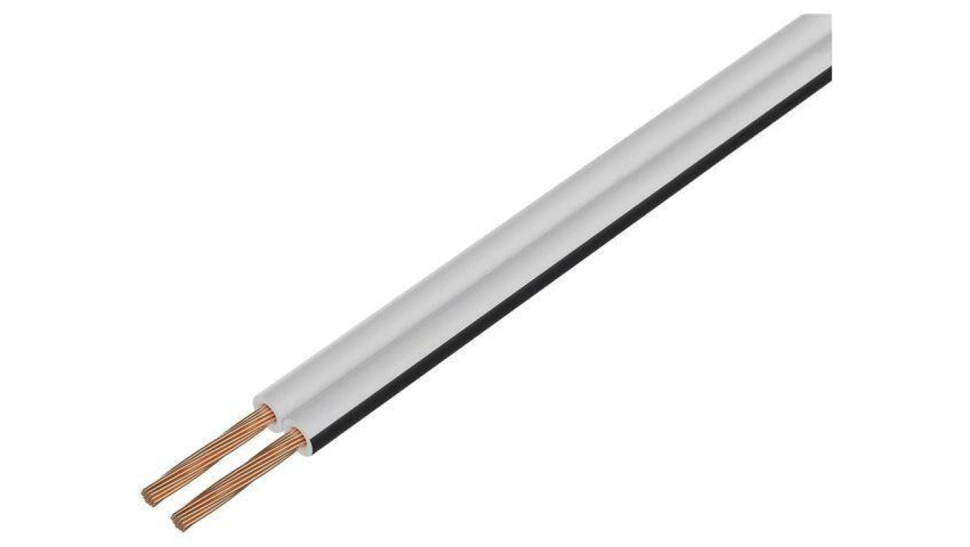 Przewód głośnikowy typu TLYp 2x2,5mm2 linka Cu biały Izolacja: PVC PKT0038BC