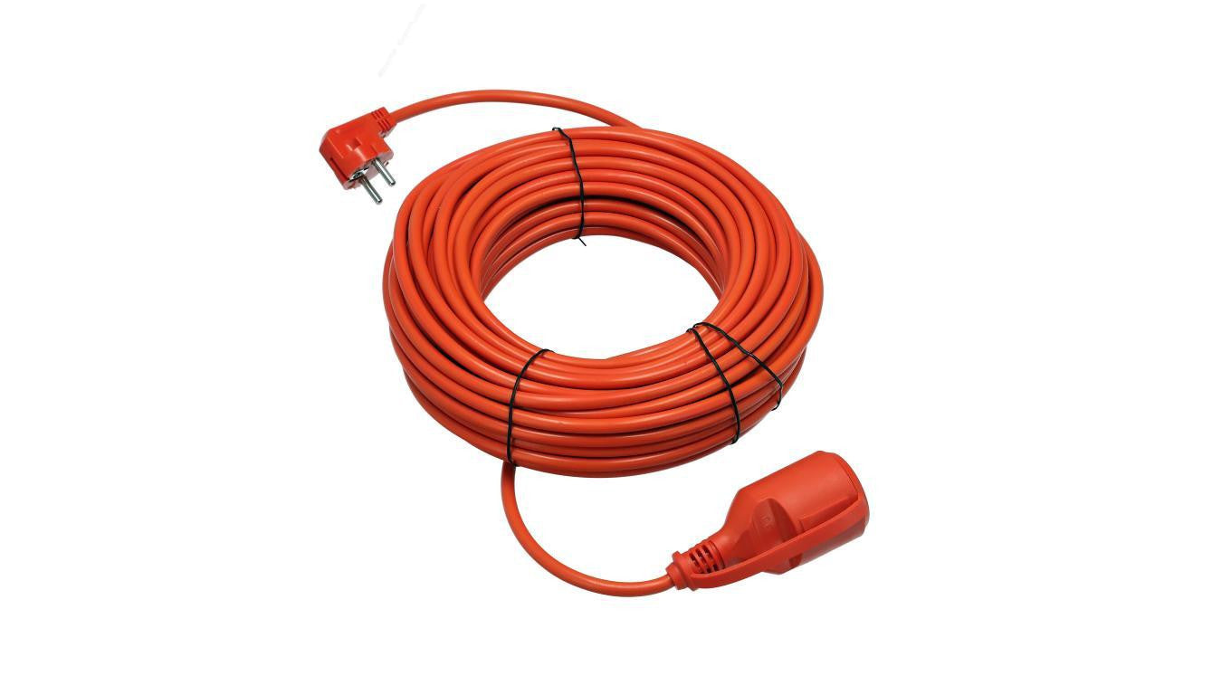 Przedłużacz ogrodowy pomarańczowy 25m (3X1,5mm) IP44, gniazdo Schuko HOROZ ELECTRIC