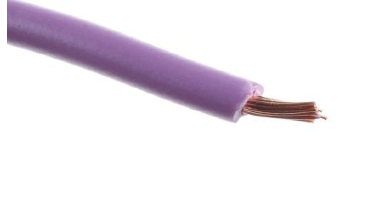 Kabel trzynormowy, dł. 100m 0,75 mm², 14 A, 1 kV DC, 600 V AC, Maks. +105C Fioletowy Zgodność z trzema normami, RS PRO
