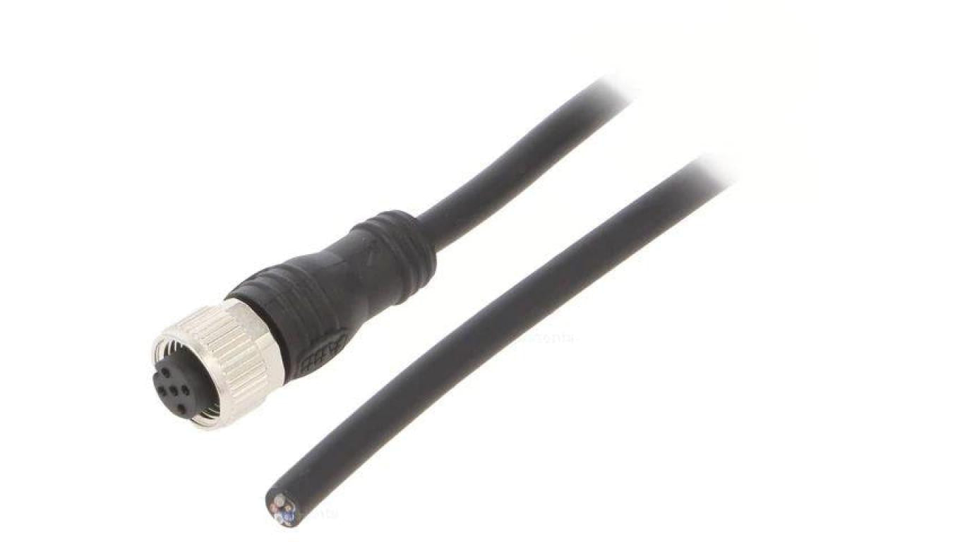 Przewód przyłączeniowy M12 PIN: 5 proste 6m wtyk max.80C PVC M12-C61 6M