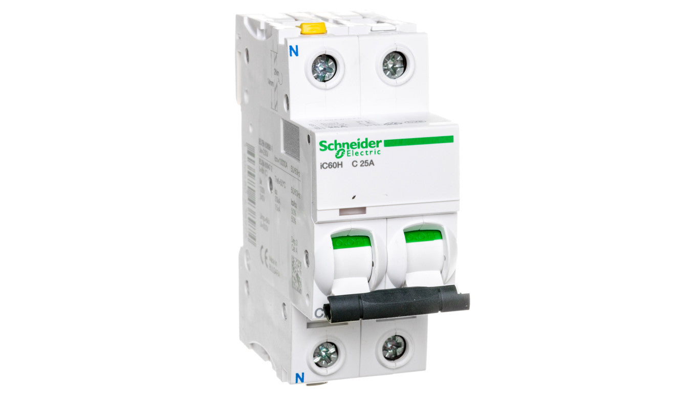 Wyłącznik nadprądowy 1P+N C 25A 10kA AC iC60H-C25-1N Acti9 A9F07625