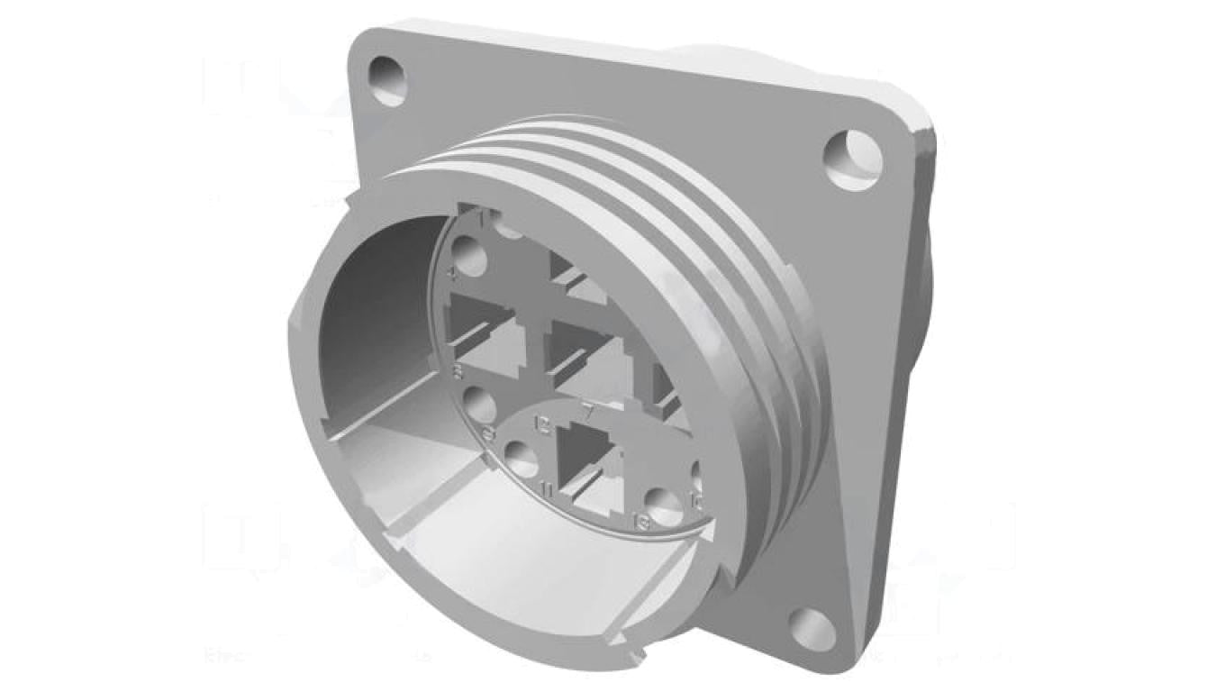 Gniazdo męskie PIN: 13(5+8) bez styków CPC Series 4 211825-1