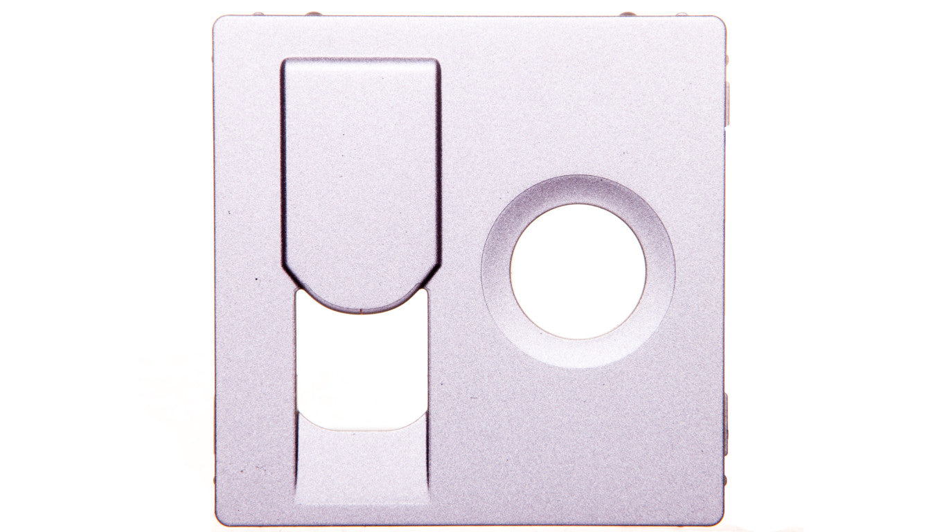 VALENA LIFE Plakietka gniazda teleinformatycznego TV/RJ45 aluminium 754832