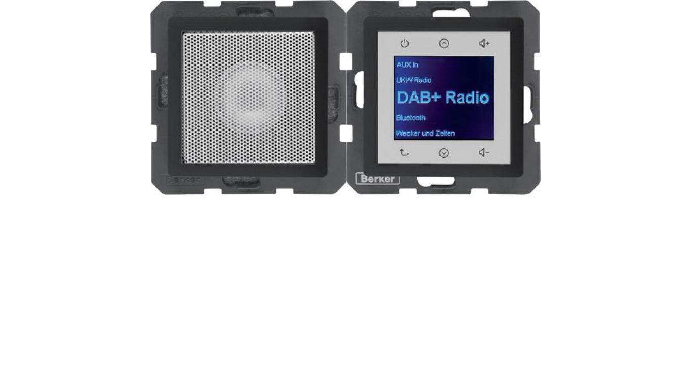Radio Touch DAB+ Bluetooth z głośnikiem antracyt aksamit 30806086