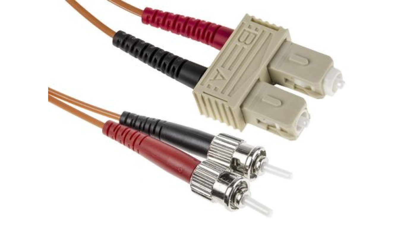 Kabel światłowodowy, średnica: 62.5/125μm, OM1 Wielomodowy, Pomarańczowy, ST/SC