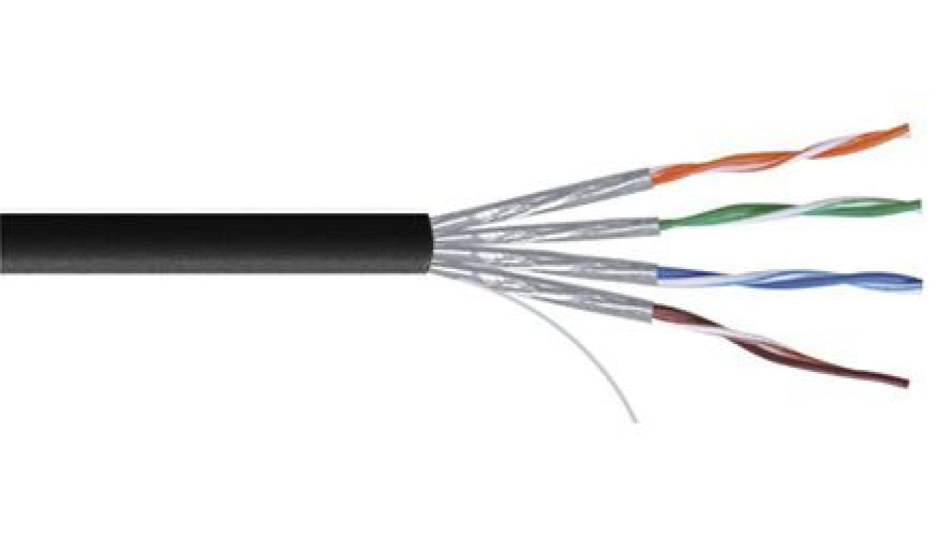 Kabel kat.7a, 100m, Czarny