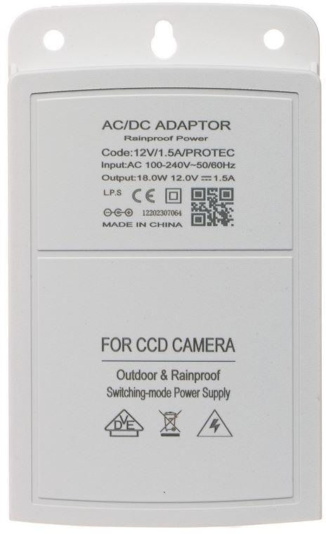 ZASILACZ PROTEC 12V/1.5A 1749