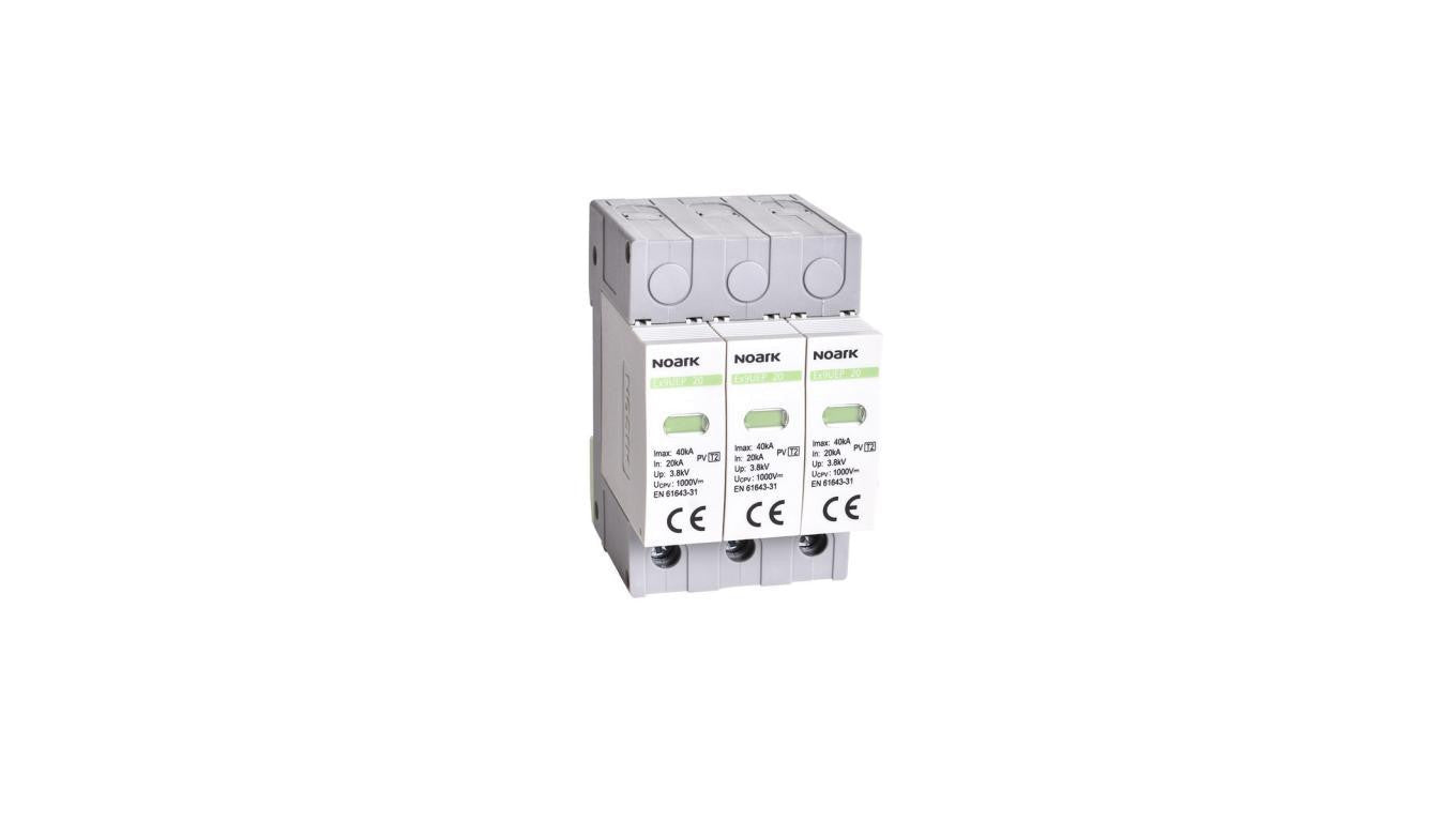 Noark Ogr. przepięć SPD Ex9UEP, typ II, 1200V DC, 3 mod. szer. Ex9UEP 20 3P 1200 (N)