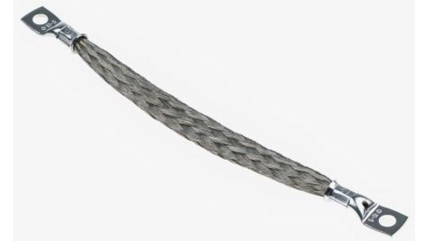 Pleciony przewód uziemiający 8,29 mm² CSA, M5 Stud Size, 150mm RS PRO
