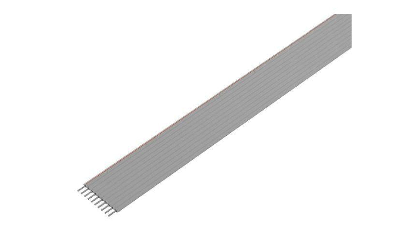 Przewód o dł 30,5m wstążkowy 1,27mm linka Cu nieekranowany PVC szary 3539/10 (100FT)
