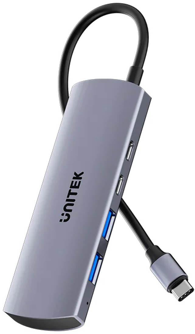 Hub USB-C Unitek Hub 4w1 USB-C 10 Gbps, 2x USB-A i 2x USB-C