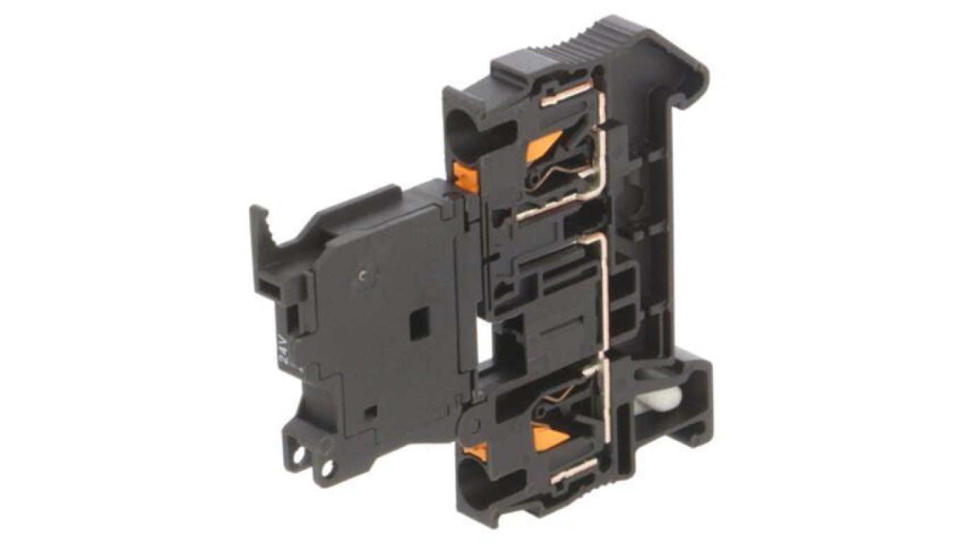 Złączka szynowa, PT, 6.3A, 24V, na szynę DIN, push-in, czarny, TS35 3211903