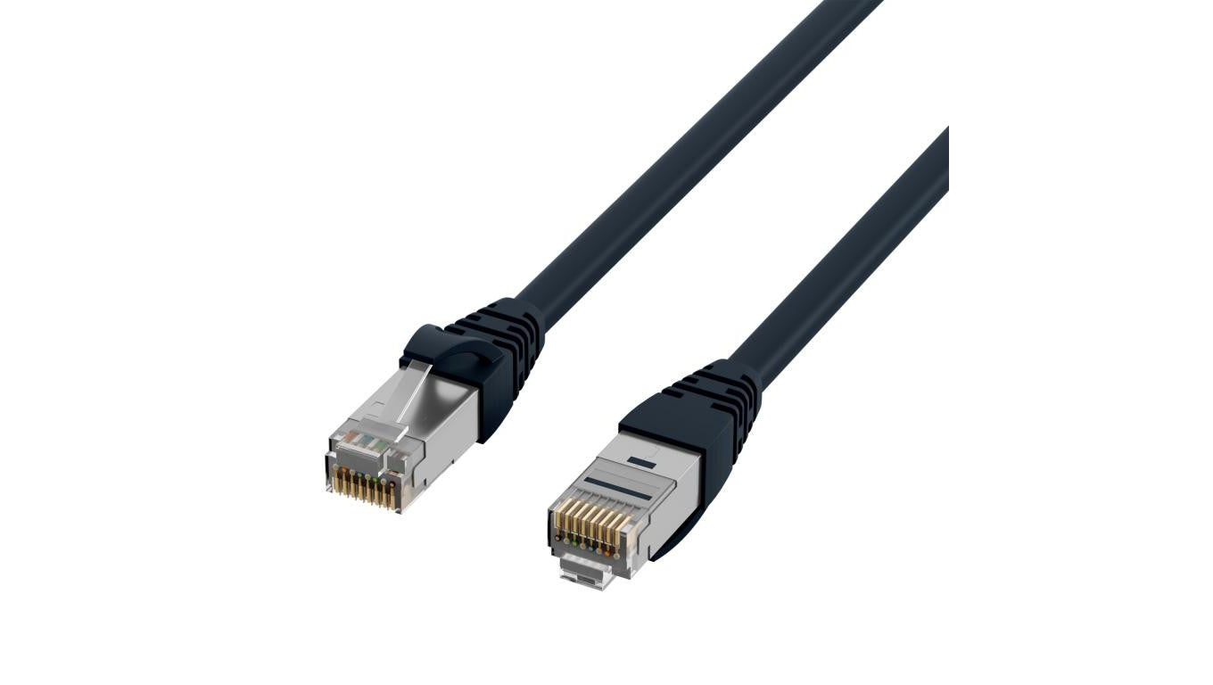 patchcord sftp C6a czarny /3 m/