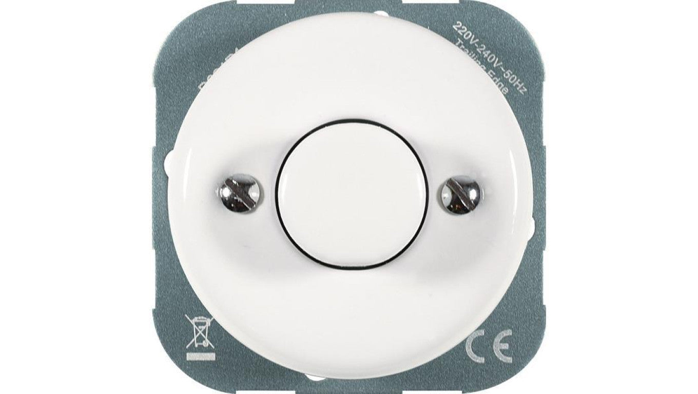Ściemniacz oświetlenia LED Retro ceramic, max. 300W (150W LED), biały