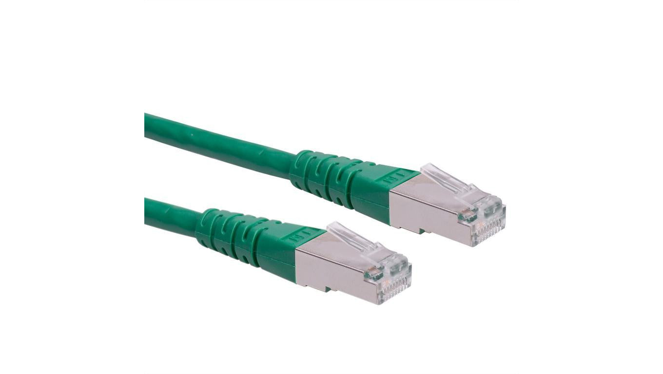 Kabel krosowy ROLINE Cat.6 (klasa E) S/FTP (PiMF), zielony, 0,3 m