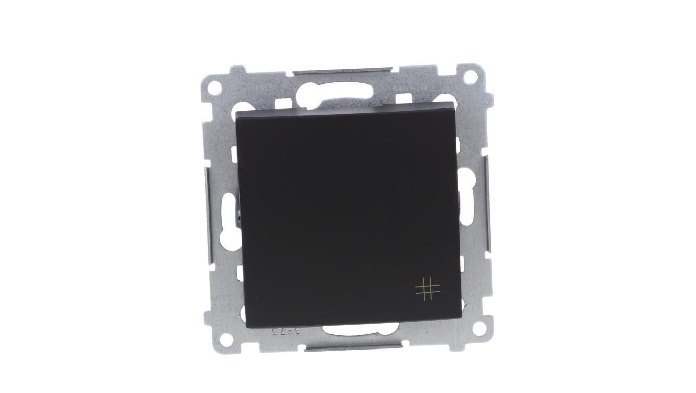Simon 54 Łącznik krzyżowy (moduł) 10AX 250V szybkozłącza, czarny mat DW7.01/49