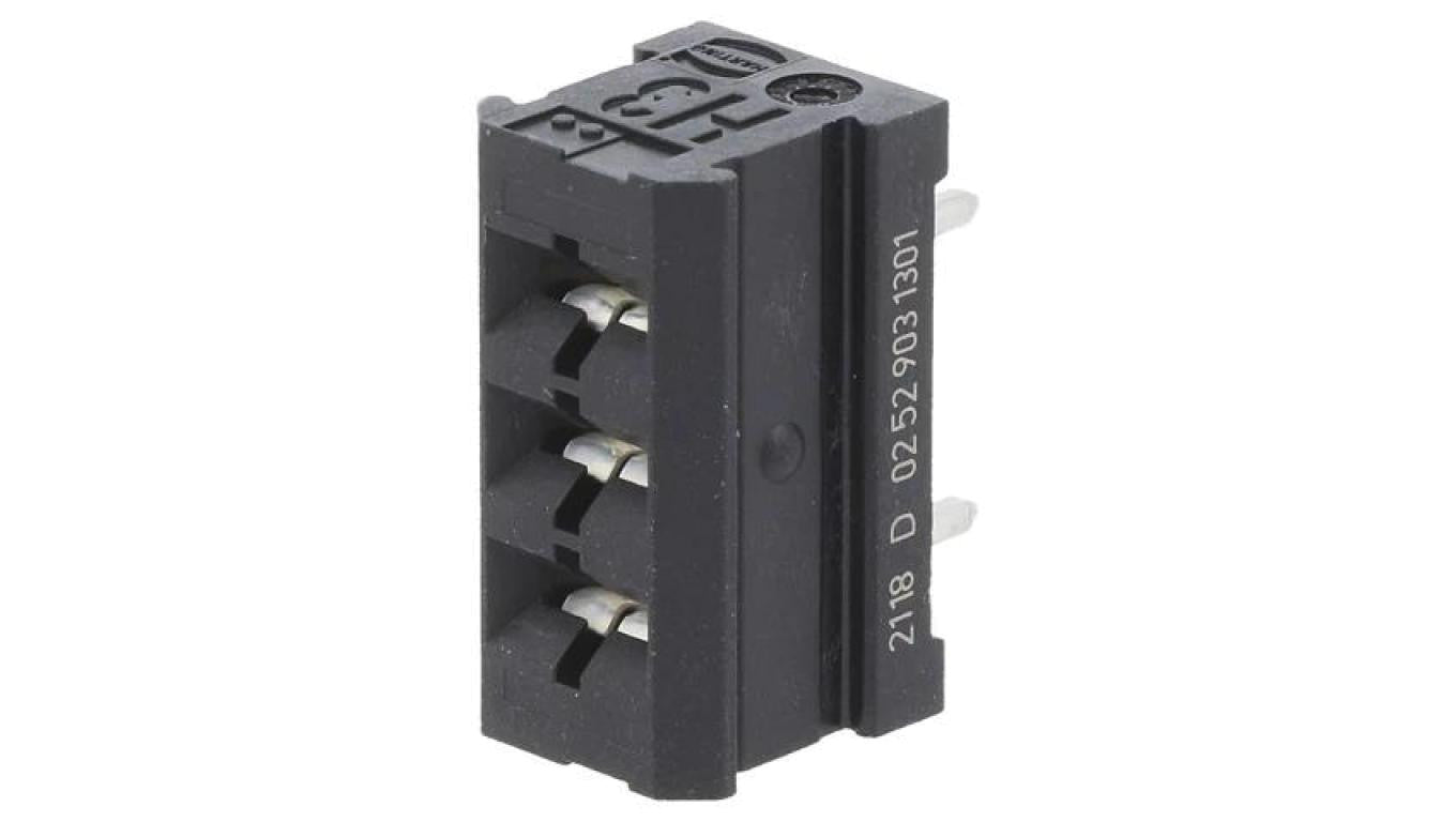 Złącze: płytka-płytka żeńskie na PCB, P3 har-modular THT 02529031301