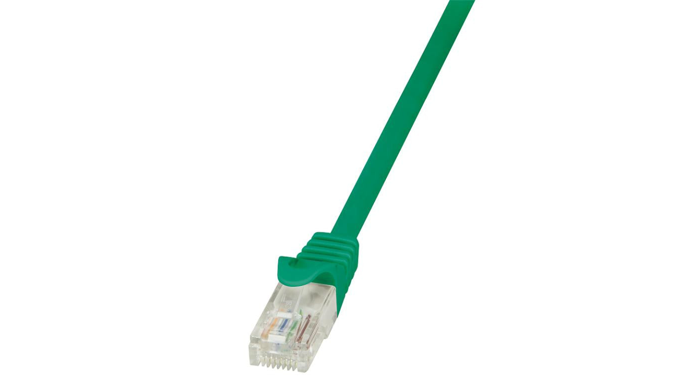 LogiLink Patchcord U/UTP zielony kat.5e PVC 5,0m.